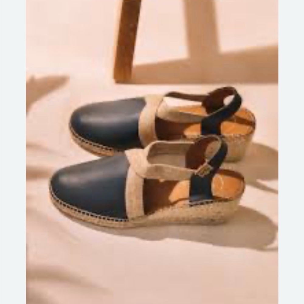 🔥NWB Toni Pons Toni Pons - TUNDRA, Women Navy Wedge Sandals - Picture 3 of 6